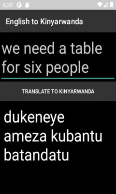 English to Kinyarwanda android App screenshot 0